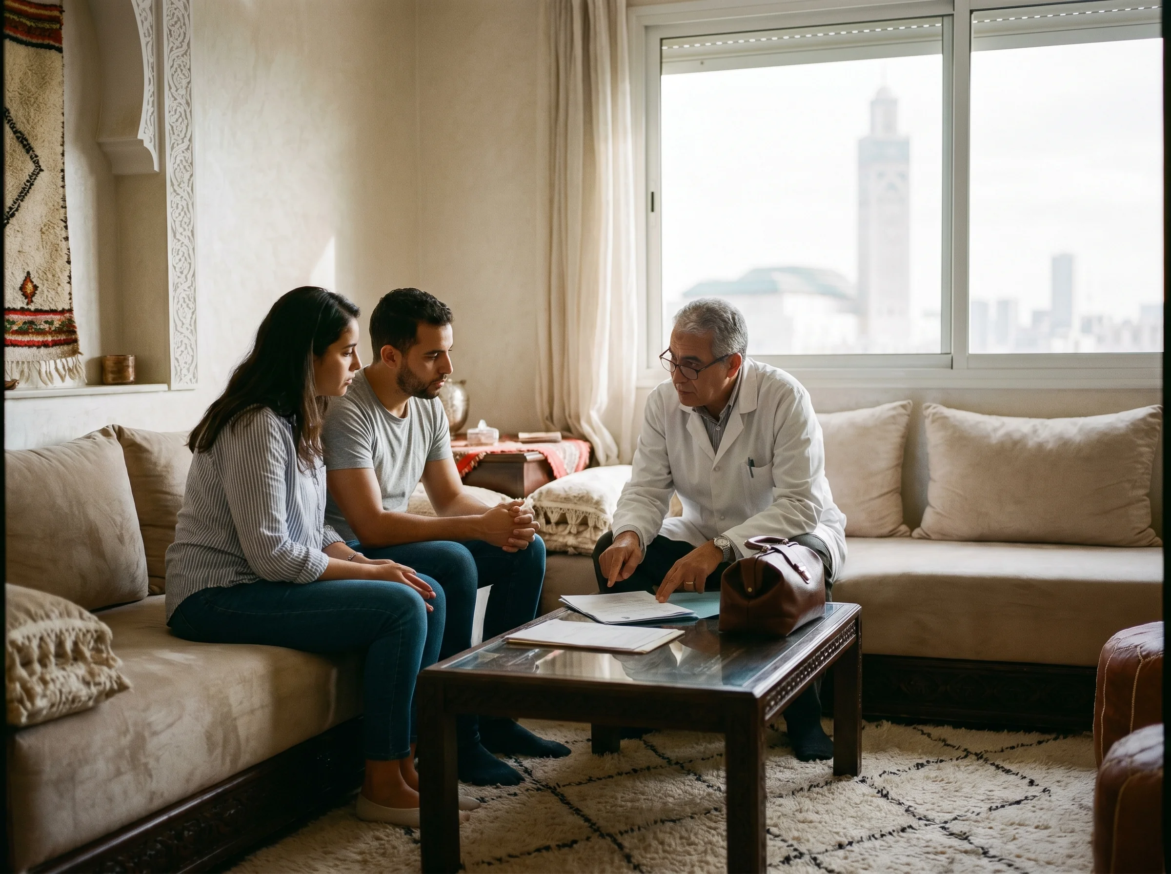 Consultation médicale à domicile à Casablanca avec médecin généraliste