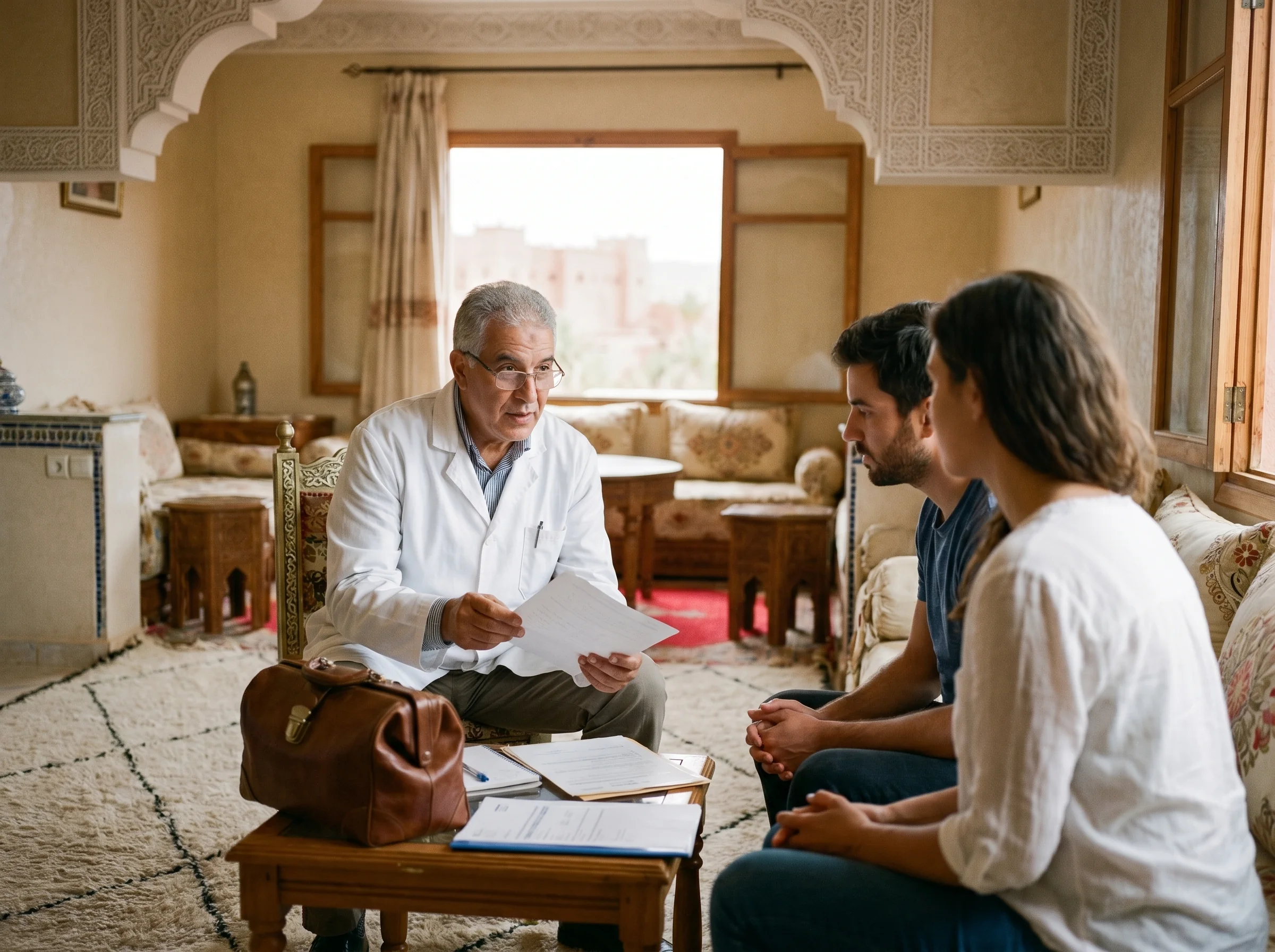 Consultation médicale à domicile à Ouarzazate avec médecin généraliste
