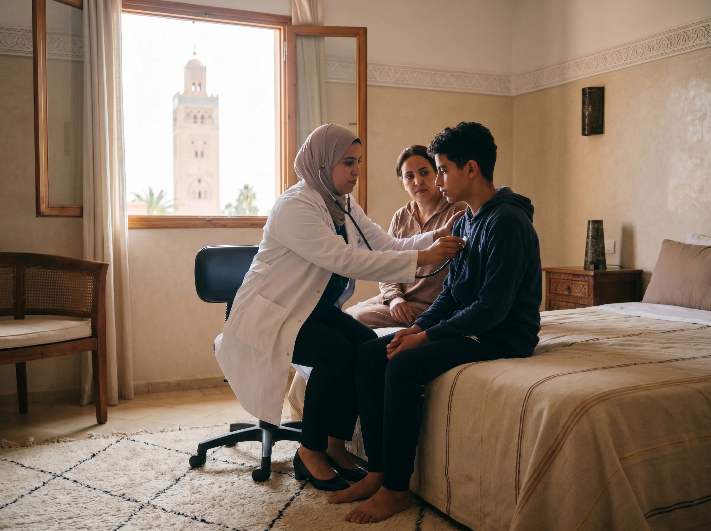 Médecin généraliste à domicile à Marrakech, avantages d'une consultation familiale