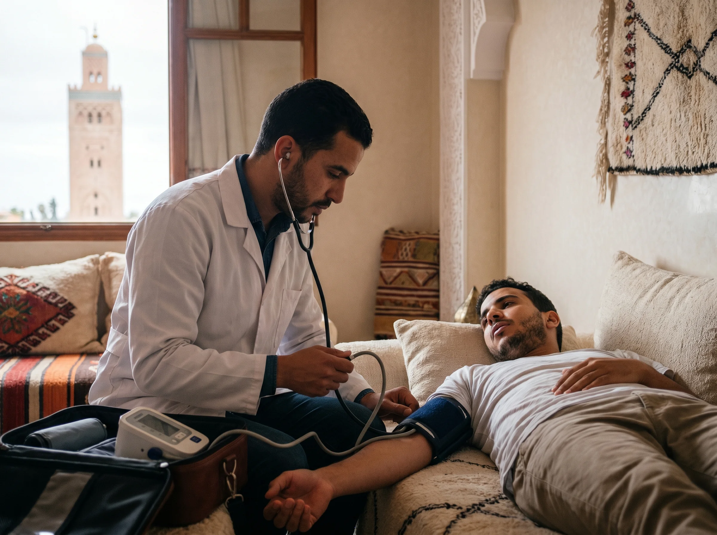 SOS médecin Marrakech, intervention d'urgence à domicile 24h/24