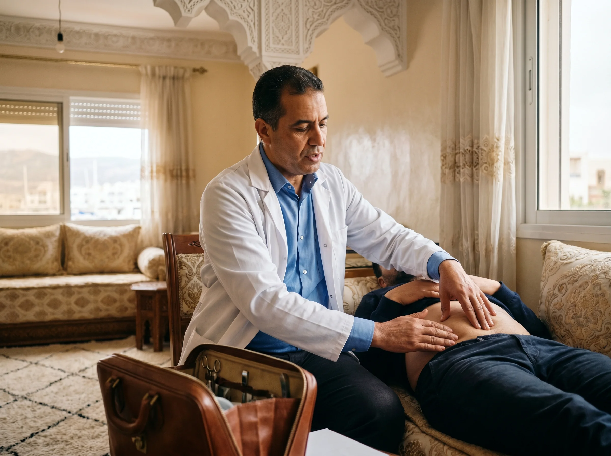 Visite médicale à domicile à Agadir, examen complet