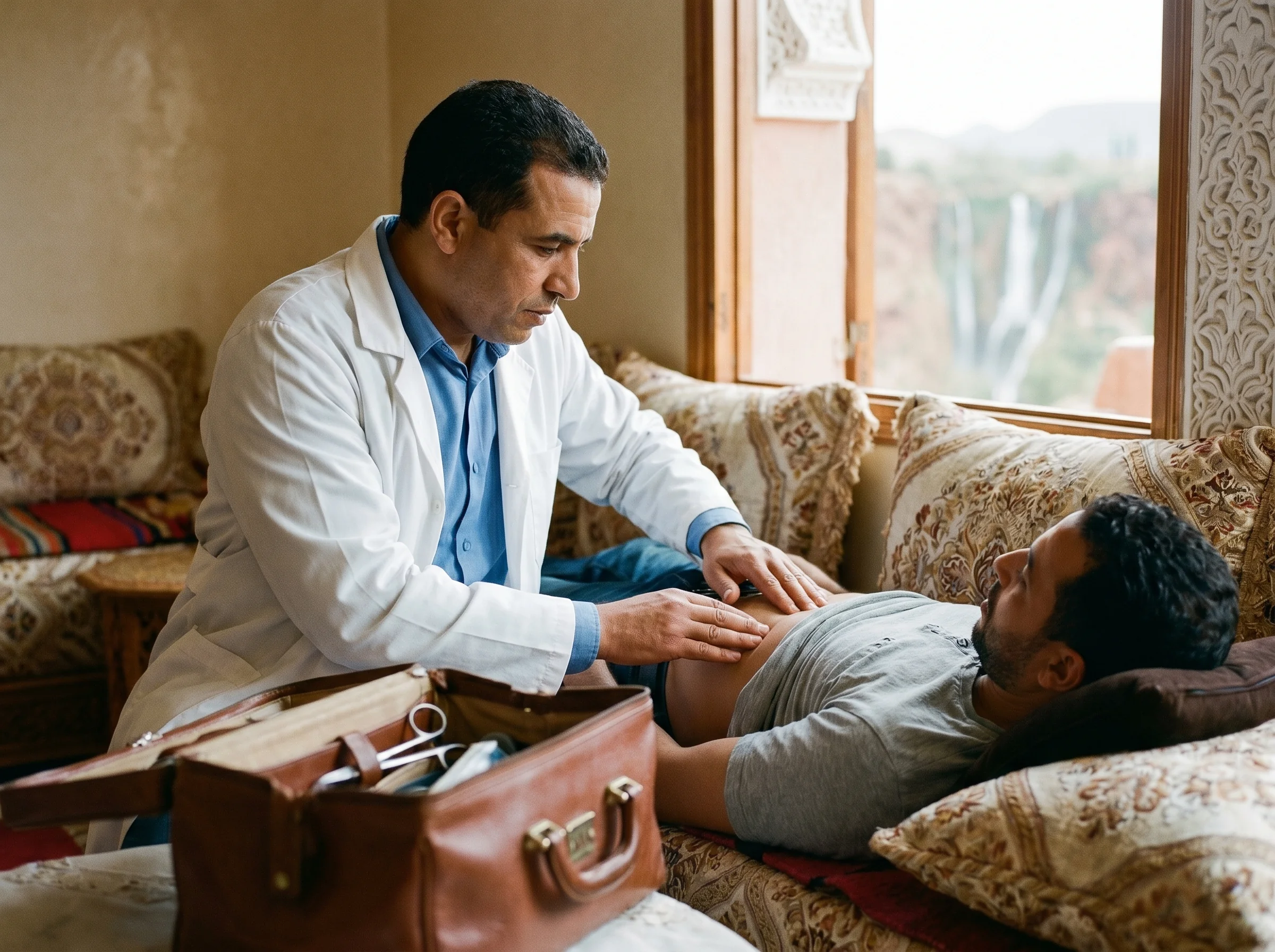 Visite médicale à domicile à Béni Mellal, examen complet