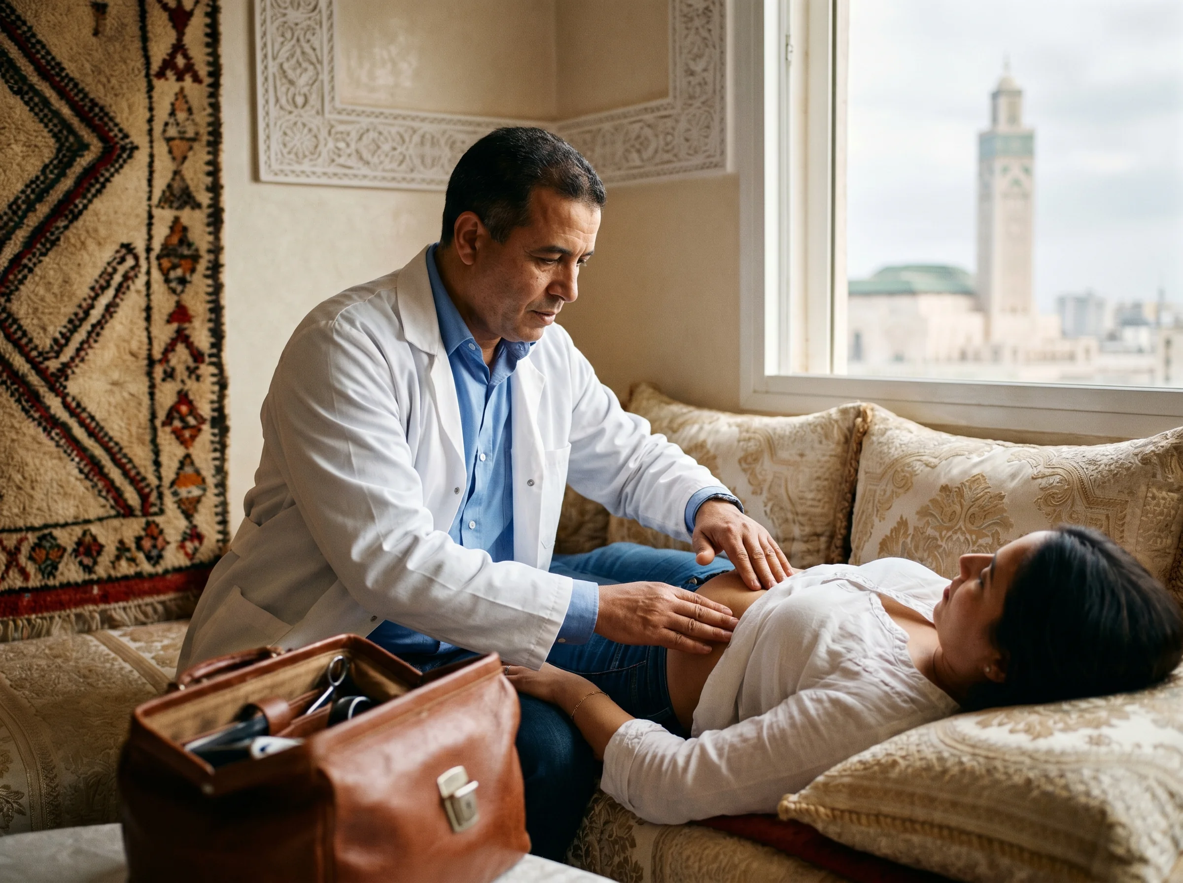 Visite médicale à domicile à Casablanca, examen complet