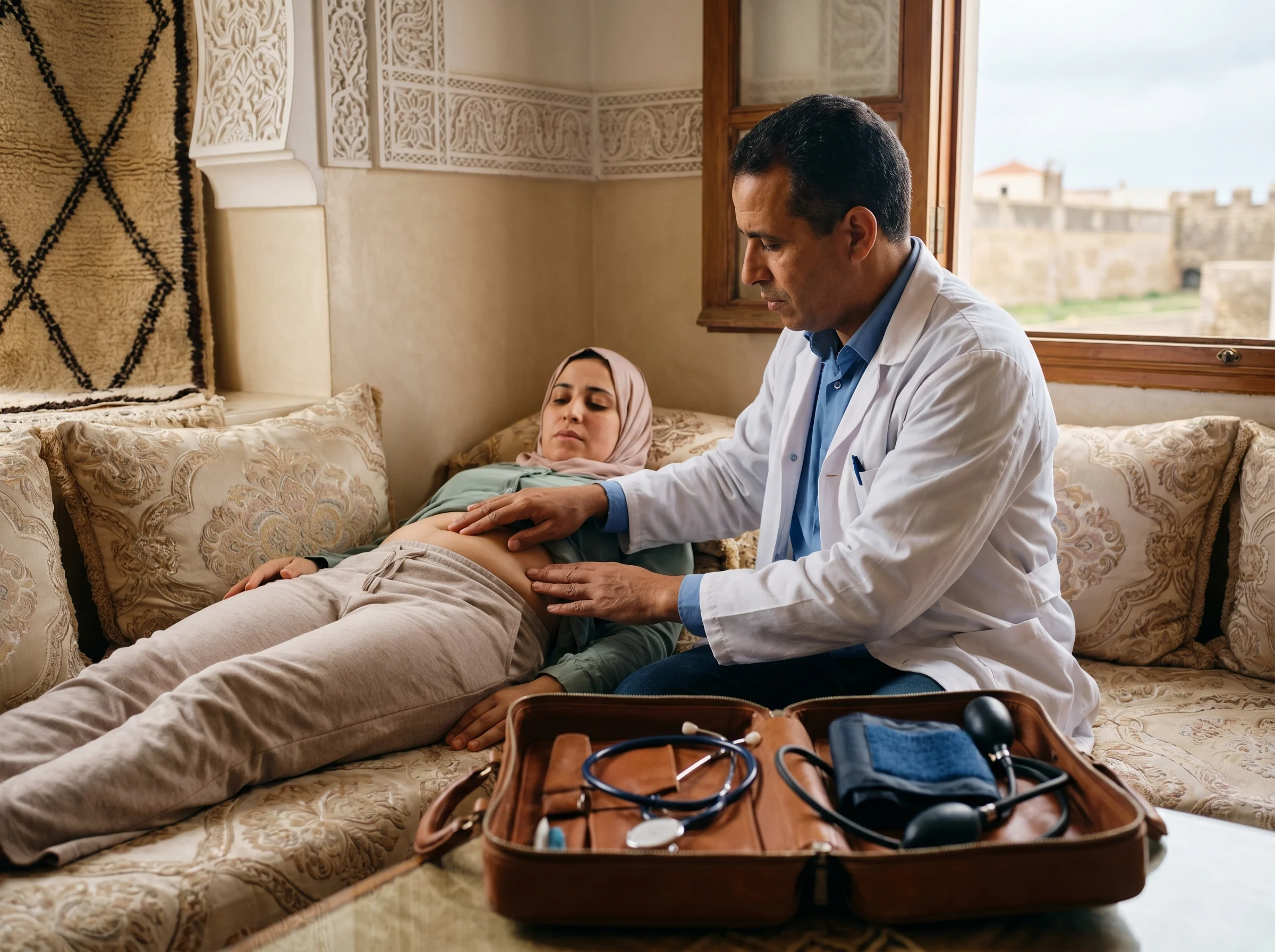 Visite médicale à domicile à El Jadida, examen complet