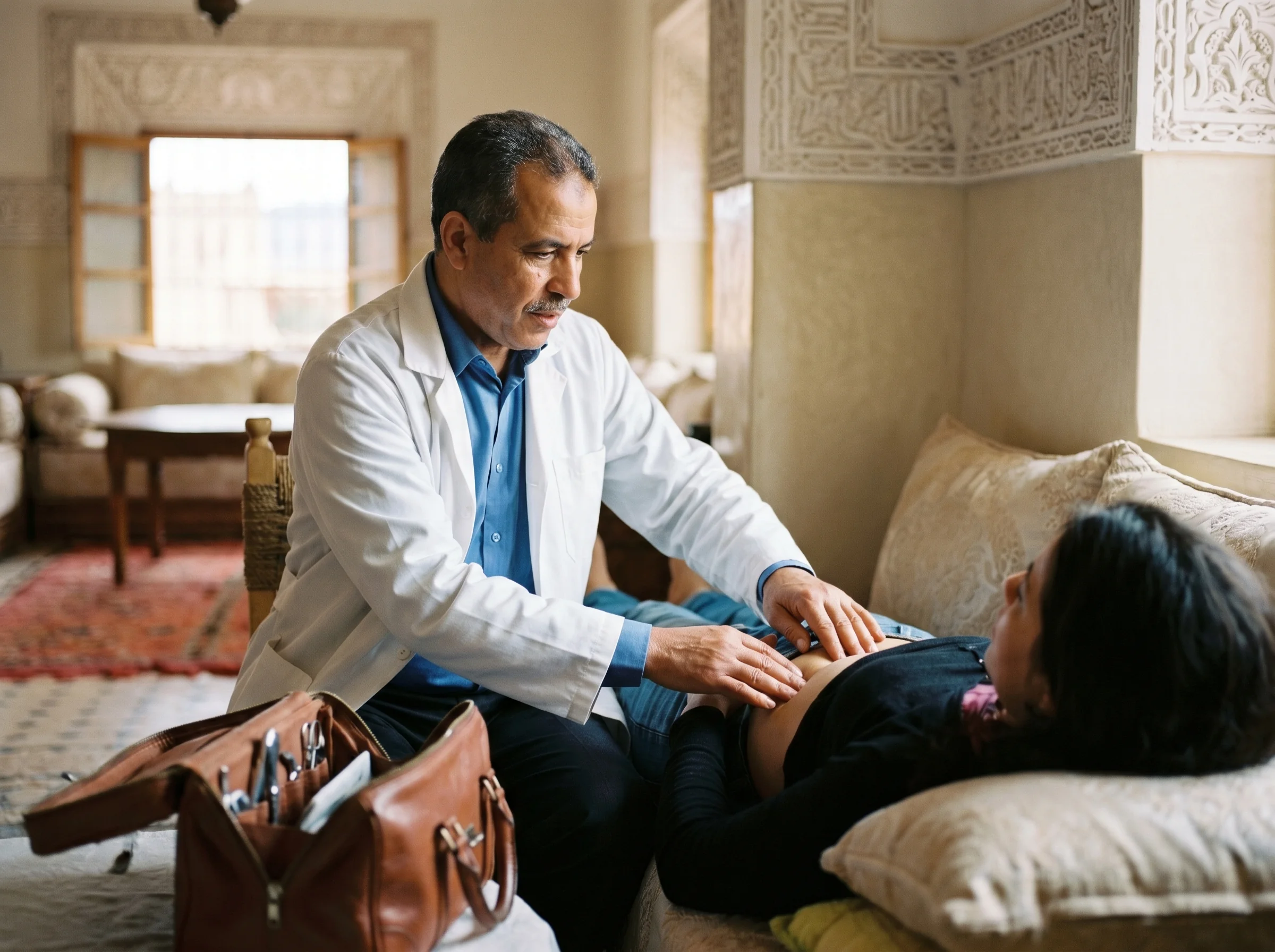 Visite médicale à domicile à Ouarzazate, examen complet